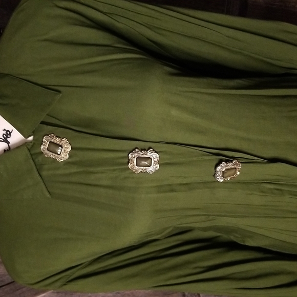 Vintage Koala International Clothing Company-Tunic Button Down Blouse - Picture 4 of 8